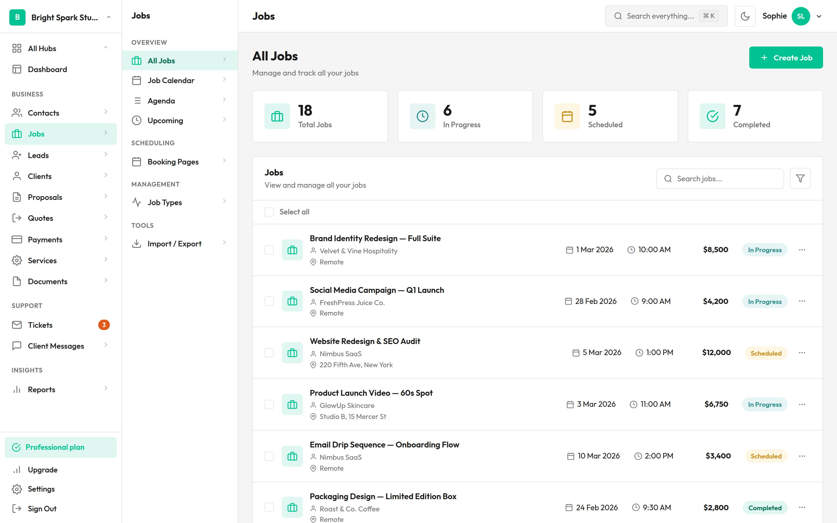 GraftPal Jobs β track, schedule, and manage all your jobs in one place